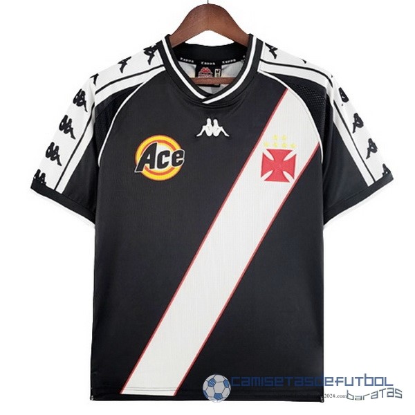 Segunda Camiseta Vasco da Gama Retro Equipación 1999 2000 Negro