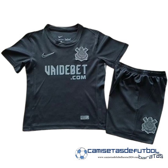 Segunda Conjunto De  Corinthians Paulista Niños Equipación 2024 2025