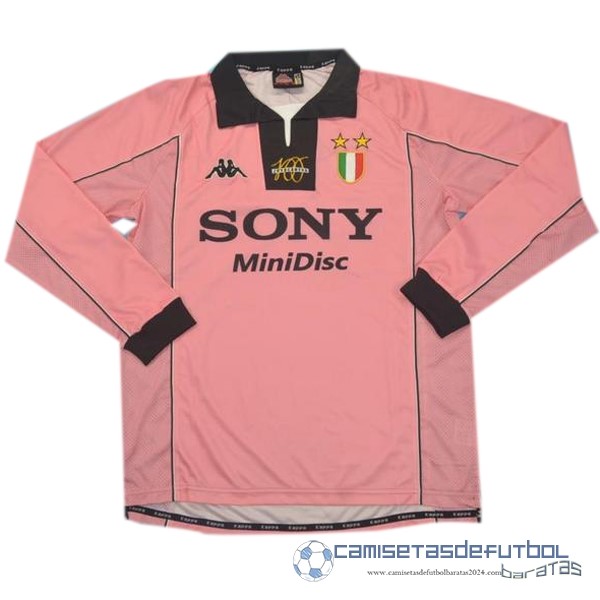 Segunda Manga Larga Juventus Retro Equipación 1997 1998 Rosa