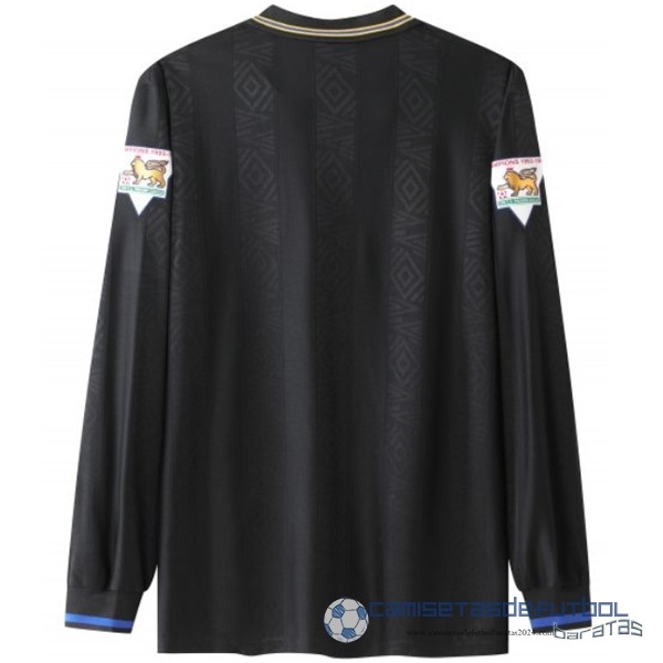 Segunda Manga Larga Manchester United Retro Equipación 1992 1994 Verde Negro - Image 2