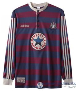Segunda Manga Larga Newcastle United Retro Equipación 1995 1997 Rojo