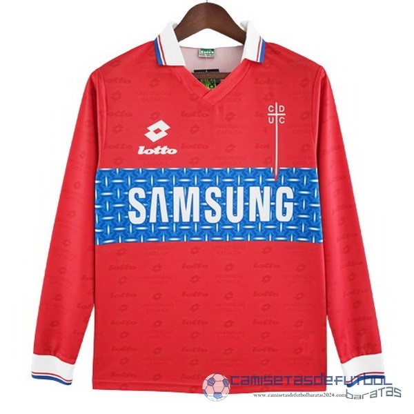 Segunda Manga Larga Universidad Católica Retro Equipación 1996 Rojo
