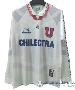 Segunda Manga Larga Universidad De Chile Retro Equipación 1996 Blanco