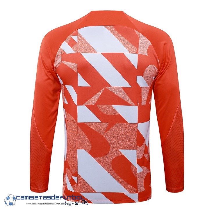 Sudadera Entrenamiento Inter Milan Equipación 2024 2025 Naranja Blanco - Image 2