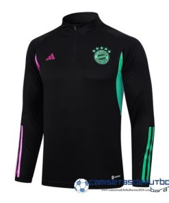Sudadera Entrenamiento Bayern Múnich Equipación 2023 2024 Negro Purpura Verde