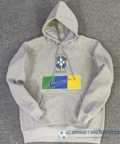 Sudaderas Con Capucha Brasil 2022 Gris