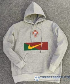Sudaderas Con Capucha Portugal 2022 Gris