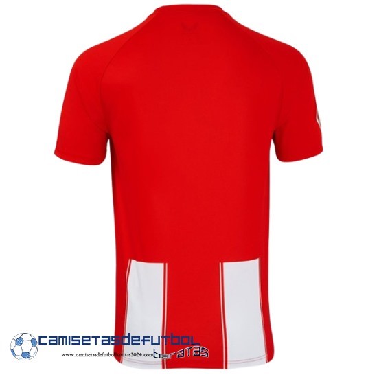 Tailandia Casa Camiseta Almería Equipación 2024 2025 Rojo Blanco - Image 2