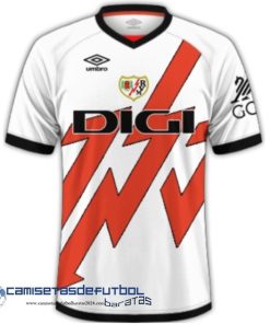 Tailandia Casa Camiseta Rayo Vallecano Equipación 2024 2025 Blanco