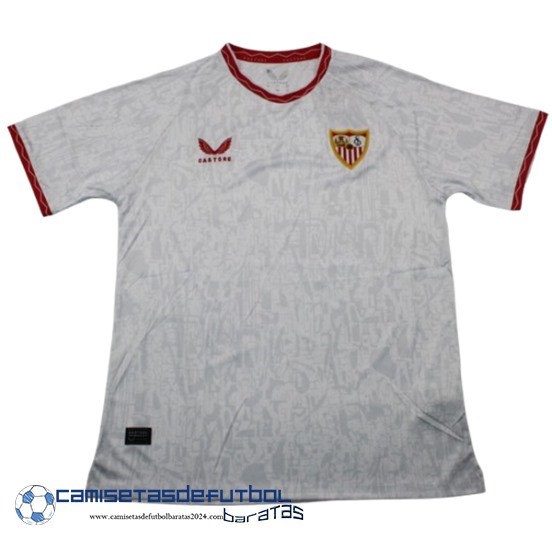 Tailandia Casa Camiseta Sevilla Equipación 2024 2025 Blanco