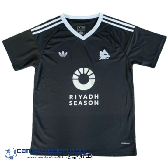 Tailandia Especial Camiseta As Roma Equipación 2024 2025 Negro