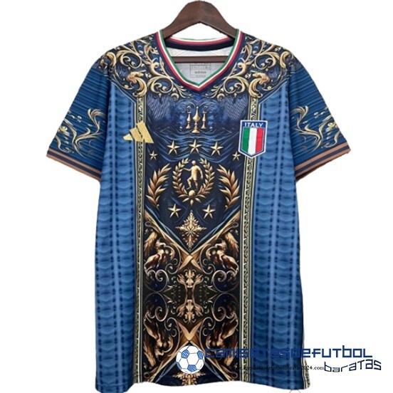 Tailandia Especial Camiseta Italia Equipación 2024 Amarillo Azul