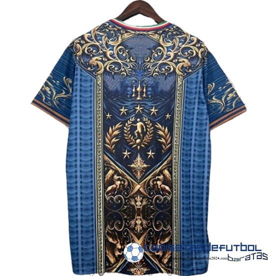 Tailandia Especial Camiseta Italia Equipación 2024 Amarillo Azul - Image 2