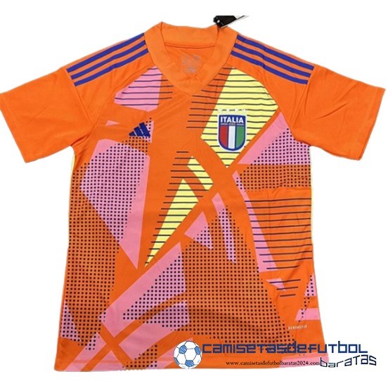 Tailandia Portero Camiseta Italia Equipación 2024 Naranja