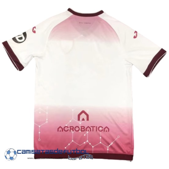 Tailandia Segunda Camiseta Torino Equipación 2024 2025 Blanco I Rojo - Image 2