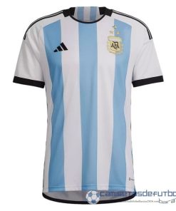 Tailandia Casa Camiseta Argentina 3 Stars 2022 Azul Blanco