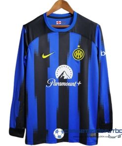 Tailandia Casa Camiseta Inter Milán Manga Larga Equipación 2023 2024