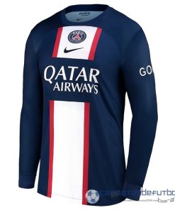 Tailandia Casa Manga Larga Paris Saint Germain Equipación 2022 2023 Azul
