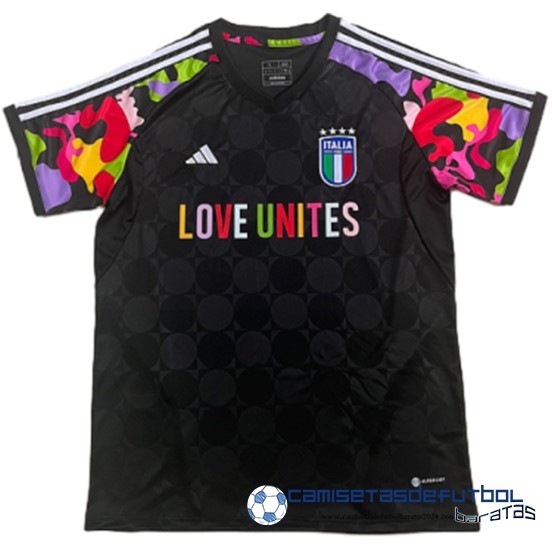Tailandia Especial Camiseta Italia Equipación 2024 Negro