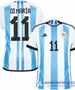 Tailandia NO.11 Di María Casa Camiseta Argentina 2022 Azul