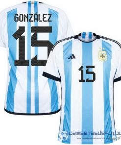 Tailandia NO.15 González Casa Camiseta Argentina 2022 Azul