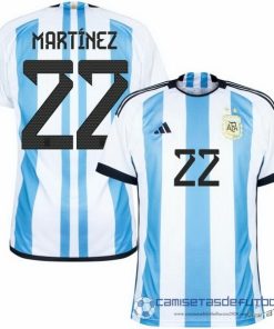Tailandia NO.22 Martínez Casa Camiseta Argentina 2022 Azul