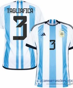 Tailandia NO.3 Tagliafico Casa Camiseta Argentina 2022 Azul
