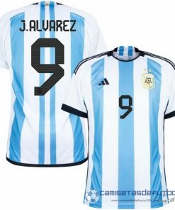 Tailandia NO.9 J.Alvarez Casa Camiseta Argentina 2022 Azul