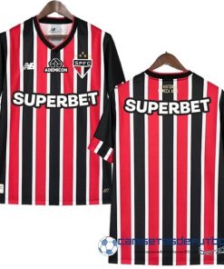 Tailandia Segunda Camiseta São Paulo Equipación 2024 2025 Rojo Negro