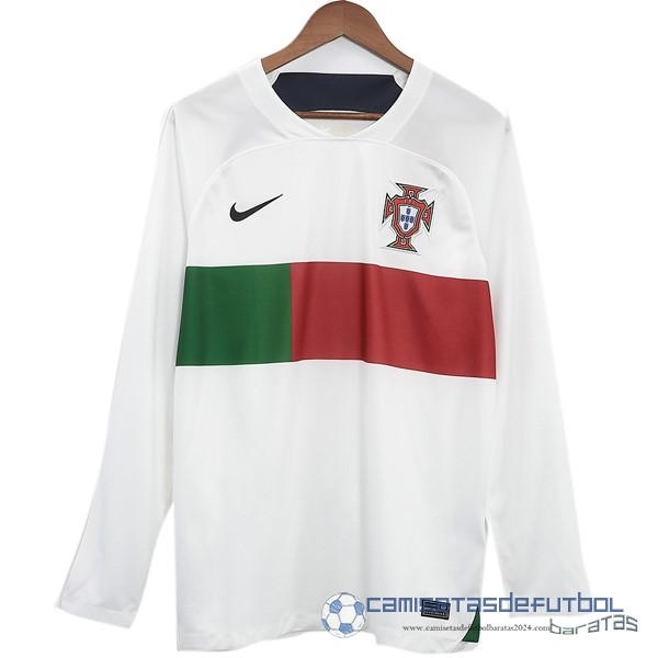 Tailandia Segunda Manga Larga Portugal 2022 Blanco