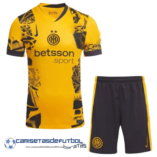 Tercera Conjunto De Hombre Inter Milán Equipación 2024 2025 Amarillo