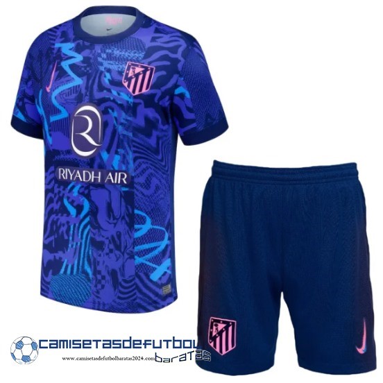 Tercera Conjunto De Niños Atlético Madrid Equipación 2024 2025 Azul