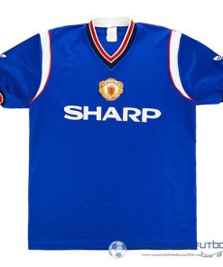 Tercera Camiseta Manchester United Retro Equipación 1984 1986 Azul