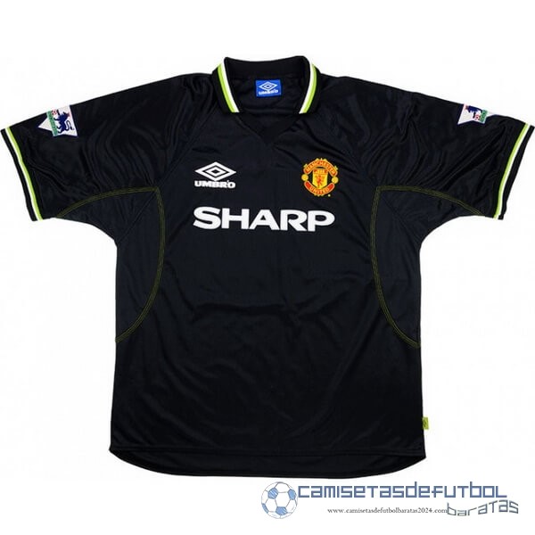 Tercera Camiseta Manchester United Retro Equipación 1998 1999 Negro