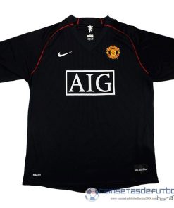 Tercera Camiseta Manchester United Retro Equipación 2007 2008 Negro