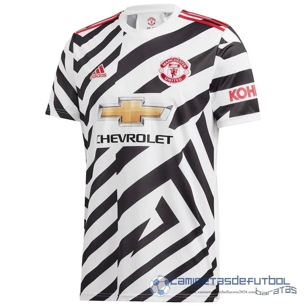 Tercera Camiseta Manchester United Retro Equipación 2020 2021 Blanco