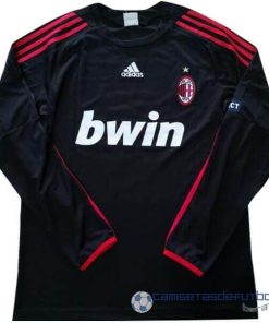 Tercera Manga Larga AC Milan Retro Equipación 2009 2010 Negro