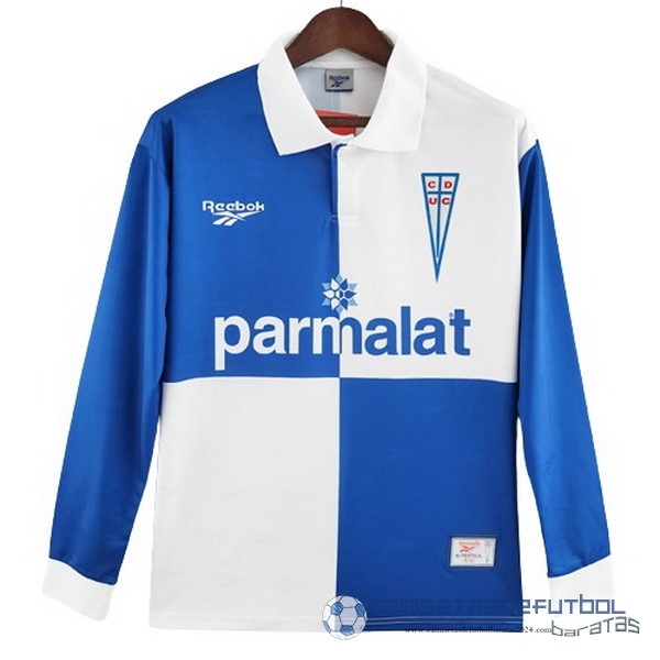 Tercera Manga Larga Universidad Católica Retro Equipación 1998 Azul Blanco