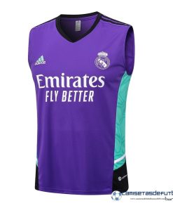 adidas Camiseta Sin Mangas Real Madrid  Equipación 2023 2024 Purpura Verde