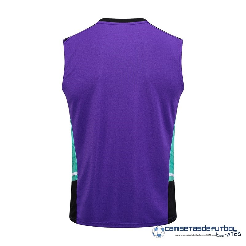 adidas Camiseta Sin Mangas Real Madrid Equipación 2023 2024 Purpura Verde - Image 2