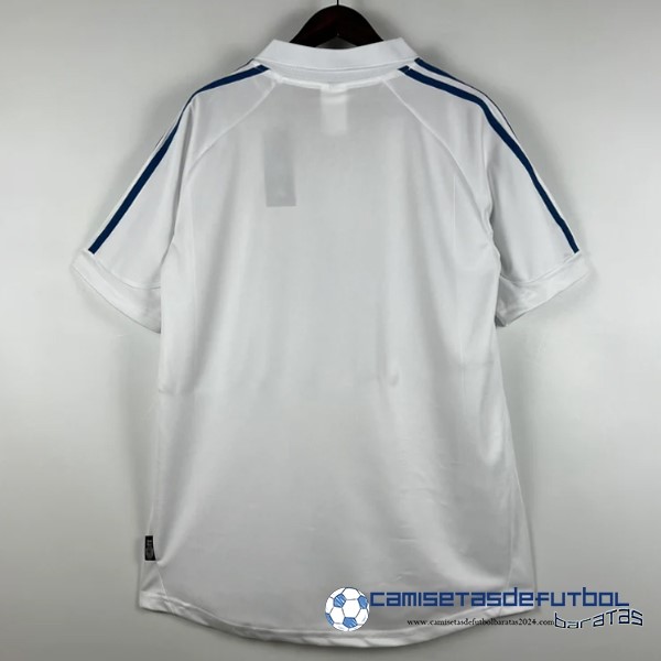 adidas Casa Camiseta Real Madrid Retro Equipación 2001 2002 Blanco - Image 2