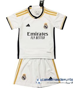 adidas Casa Concepto Conjunto De Niños Real Madrid  Equipación 2023 2024 Blanco
