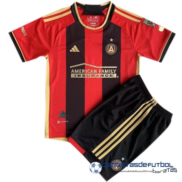 adidas Casa Conjunto De Hombre Atlanta United Equipación 2023 2024 Rojo