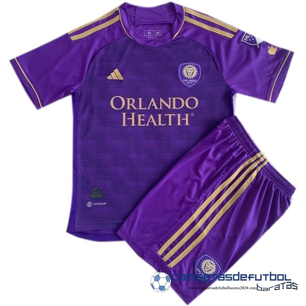 adidas Casa Conjunto De Niños Orlando City  Equipación 2023 2024 Purpura
