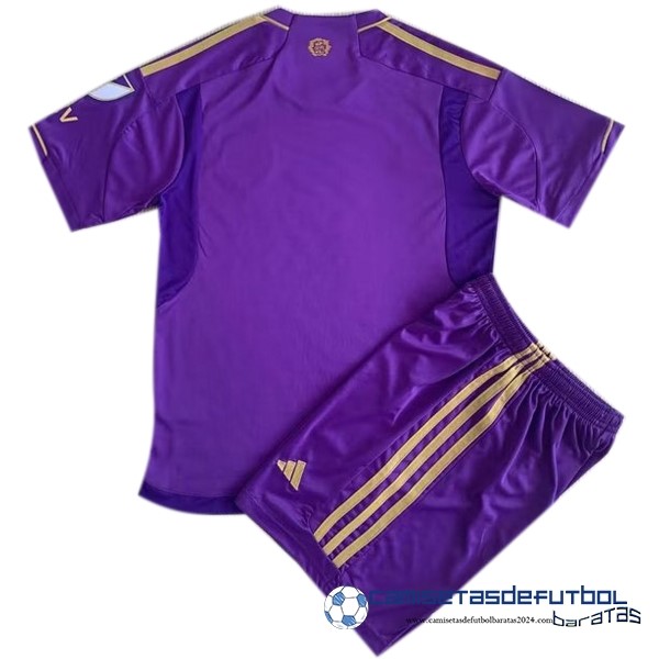 adidas Casa Conjunto De Niños Orlando City  Equipación 2023 2024 Purpura - Image 2