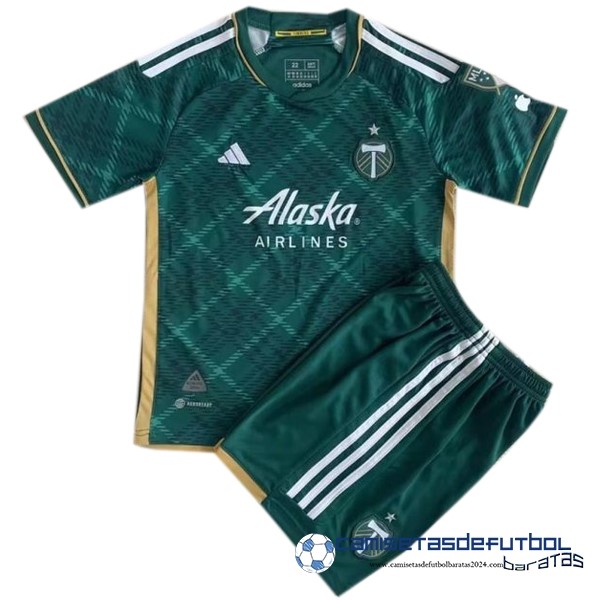 adidas Casa Conjunto De Niños Portland Timbers Equipación 2023 2024 Verde
