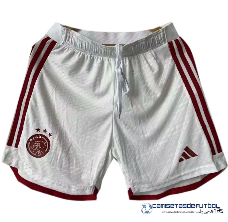 adidas Casa Jugadores Pantalones Ajax Equipación 2023 2024 Blanco