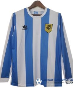 adidas Casa Manga Larga Argentina Retro Equipación 1978 Azul