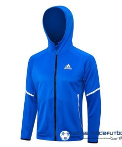 adidas Chaqueta Con Capucha Adidas Equipación 2023 Azul Blanco