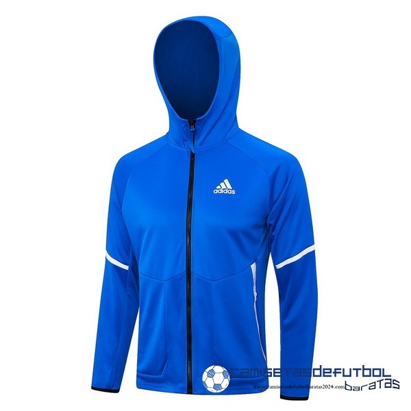 adidas Chaqueta Con Capucha Adidas Equipación 2023 Azul Blanco